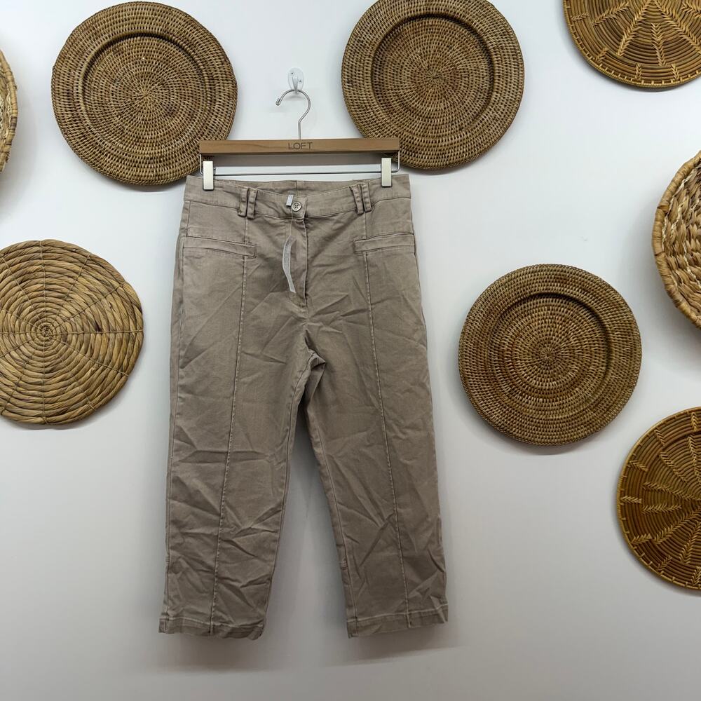 NEW Young Fabulous & Broke Tan Capri Pants Large